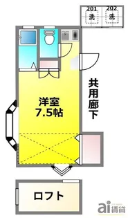東京都小金井市東町4【アパート】の間取り
