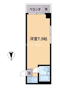 ライブイン笹塚【7階】の間取り