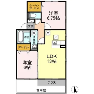 south wind II【1階】の間取り