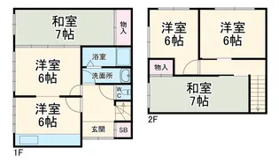 埼玉県鴻巣市稲荷町【一戸建】の間取り