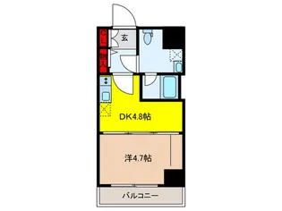 BRICK RESIDENCE 築地明石町【9階】の間取り