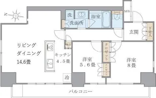 Brillia ist 東雲キャナルコート【12階】の間取り