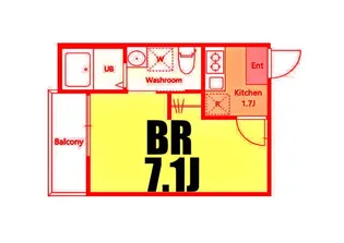 ココライフ鶴見市場【2階】の間取り