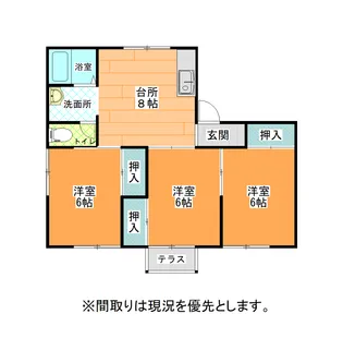 山形県山形市飯田西4【アパート】の間取り