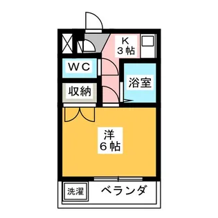 ミッドウエストエトワールシャトー【3階】の間取り