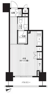 東京都台東区元浅草1【マンション】の間取り