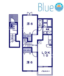 ヒロデセオ【2階】の間取り