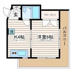 ハイツ柏木【3階】の間取り
