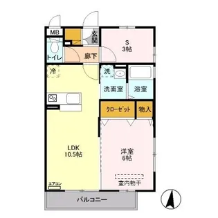 Symphony B【2階】の間取り