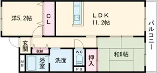 きさらぎ旭ヶ丘メゾン【2階】の間取り