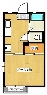 ハイツ秋桜-2【2階】の間取り