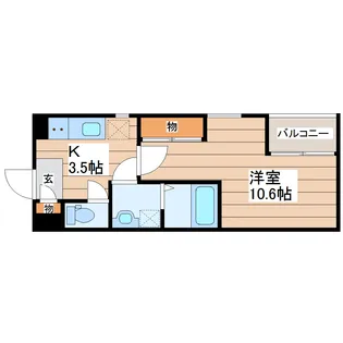 REGALEST First咲【2階】の間取り