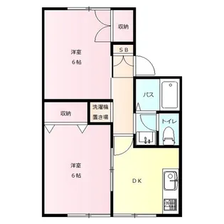 ビューテラス B【2階】の間取り