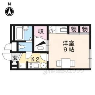 レオパレスひの【1階】の間取り
