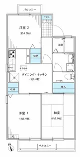 アスタルテ調布【1階】の間取り