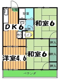 ドルフ石井B【2階】の間取り