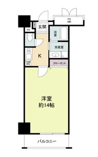 フォレステージュ天神【5階】の間取り