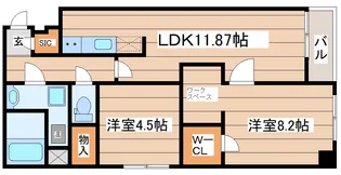 ヴェルビュー川平【2階】の間取り