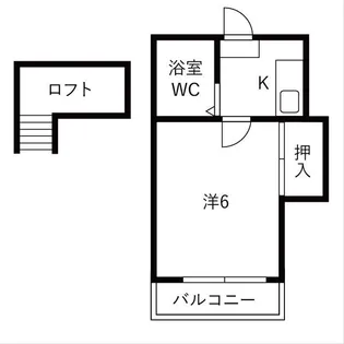 北浜町アパート【1階】の間取り