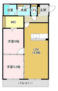 リアンジュ下沢【3階】の間取り