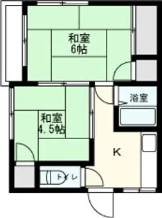 草加ハウス【2階】の間取り