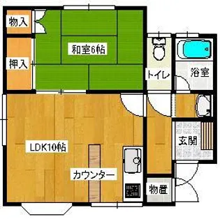 富士コーポ【2階】の間取り