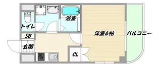 大阪府大阪市東淀川区東中島6【マンション】の間取り