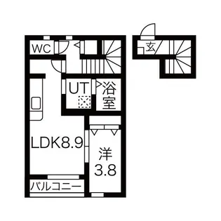 オリーブ5番館【2階】の間取り