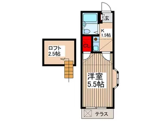 ハイリッチ谷塚II【1階】の間取り