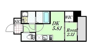セレニテ江坂グランデ【14階】の間取り
