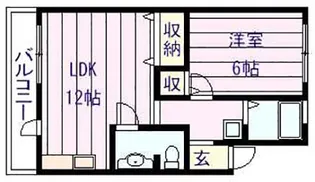 サンライズイナヤマA棟【3階】の間取り
