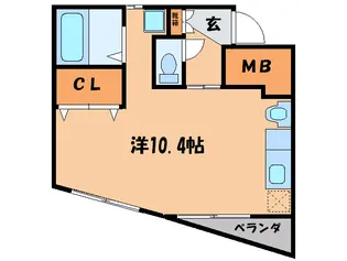 えびすガ-デン【4階】の間取り