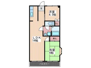 平稲ビル【4階】の間取り