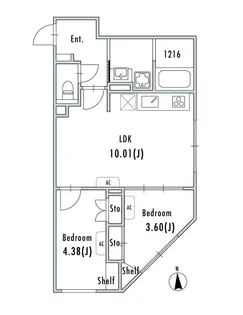 GRAN PASEO大森II【2階】の間取り