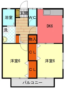 コーポ菊地【2階】の間取り