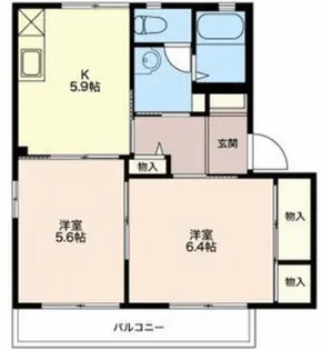 ガーデンハイツ【2階】の間取り