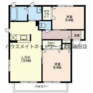 アーバンスクエア【2階】の間取り