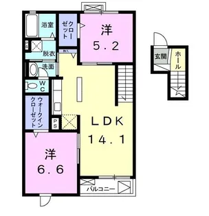 ラニー・ヒル・ヴィレッジ【4階】の間取り