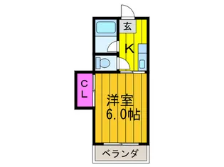 ヒラオカハイツ【2階】の間取り