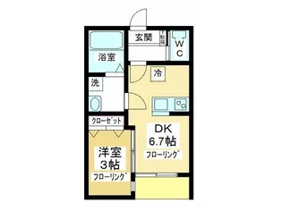 K’s Garden B棟【1階】の間取り