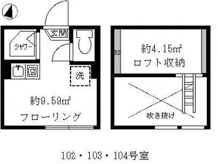 ティ・アーモフェザー【1階】の間取り