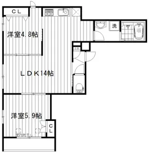 メゾン海【2階】の間取り