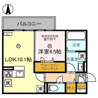 アウスレーゼ高畑【2階】の間取り