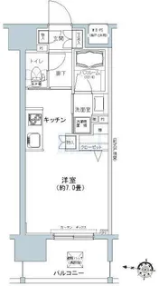 パークキューブ板橋本町【9階】の間取り
