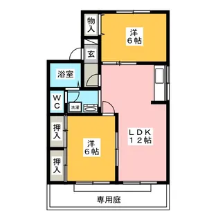 ハートホームイマエダ【1階】の間取り