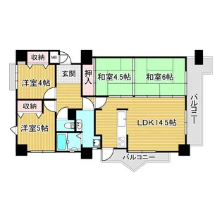 ホーユウパレス加古川【8階】の間取り