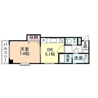 サンライズ五福公園【4階】の間取り