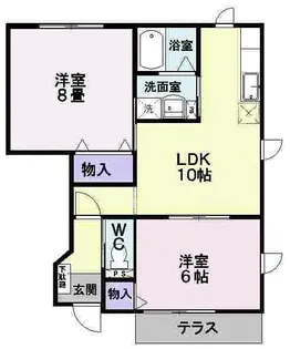 アスペンベールA【1階】の間取り