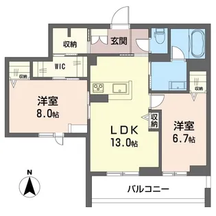 新築 シュプリーム【3階】の間取り