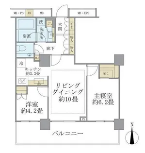 BrilliaTower大崎【18階】の間取り